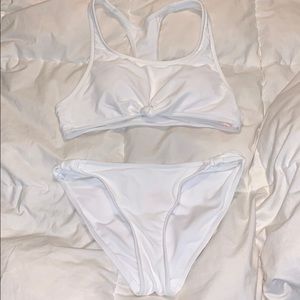 White razor back bikini